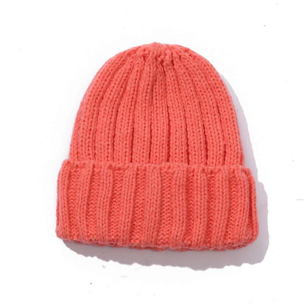 Men's And Women's Fashion Solid Color Wool Knitted Hat