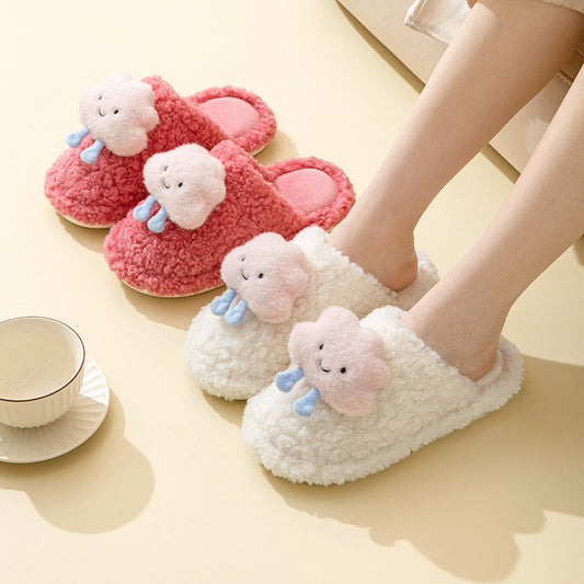 Cloud Baotou Cotton Slippers Cartoon Plush