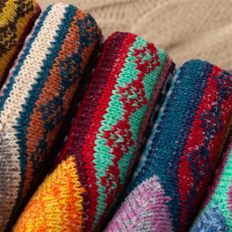 Women's Leisure Printing Ethnic-style Warm Womens Socks