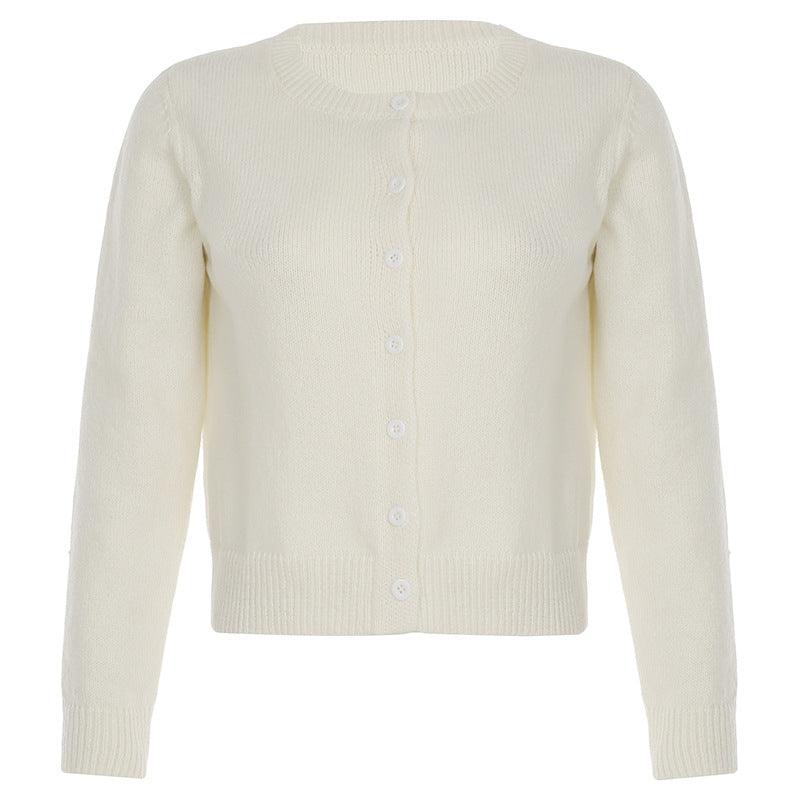 European And American Early Autumn Retro Knitted Top For Women