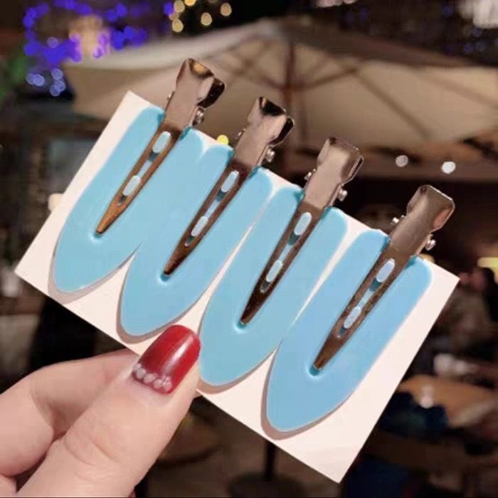 Small Leaf Duckbill Clip DIY Seamless Hair Clip Handmade Material