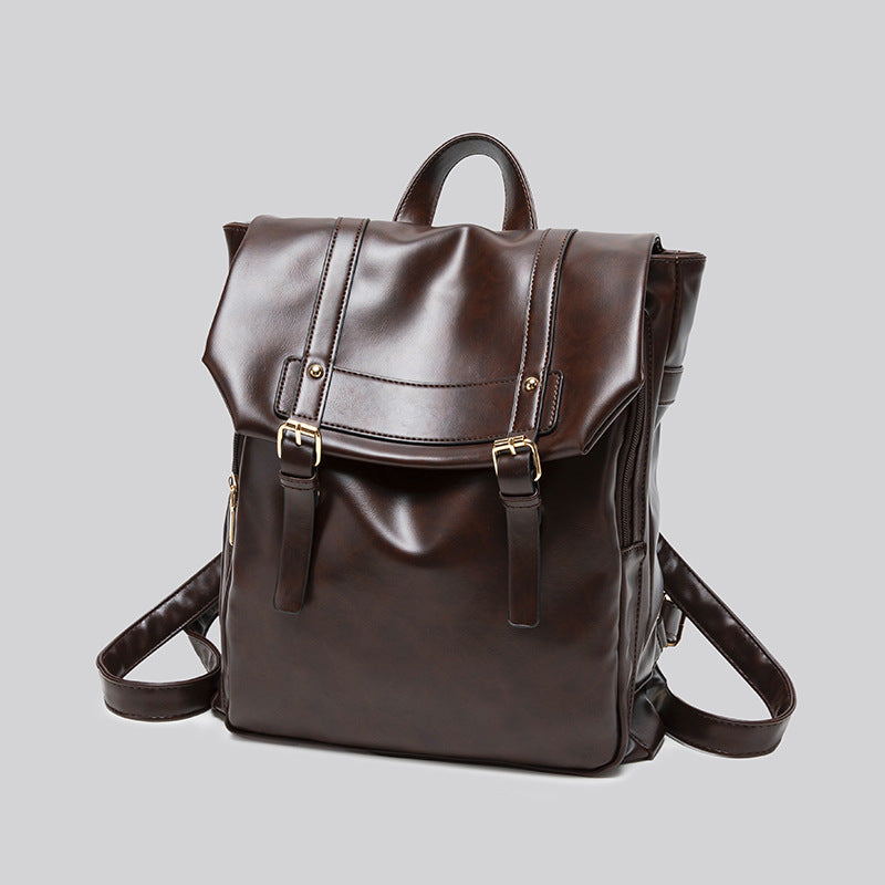Retro College Style Large Capacity Commuter Backpack
