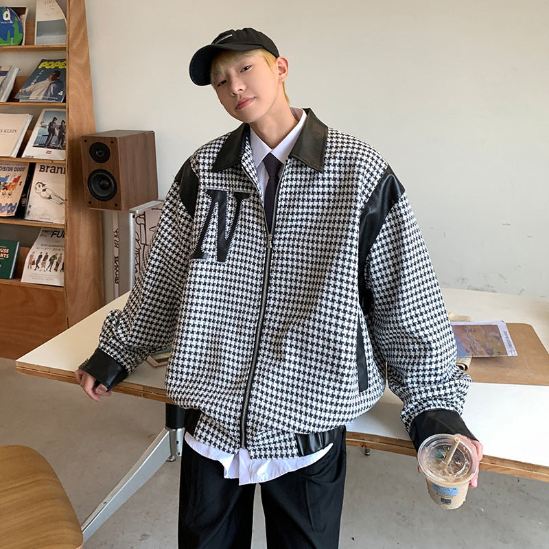 Men's Contrast Patchwork Casual Jacket