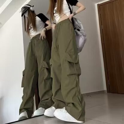 Loose Design Casual Mopping American Retro Trousers Women