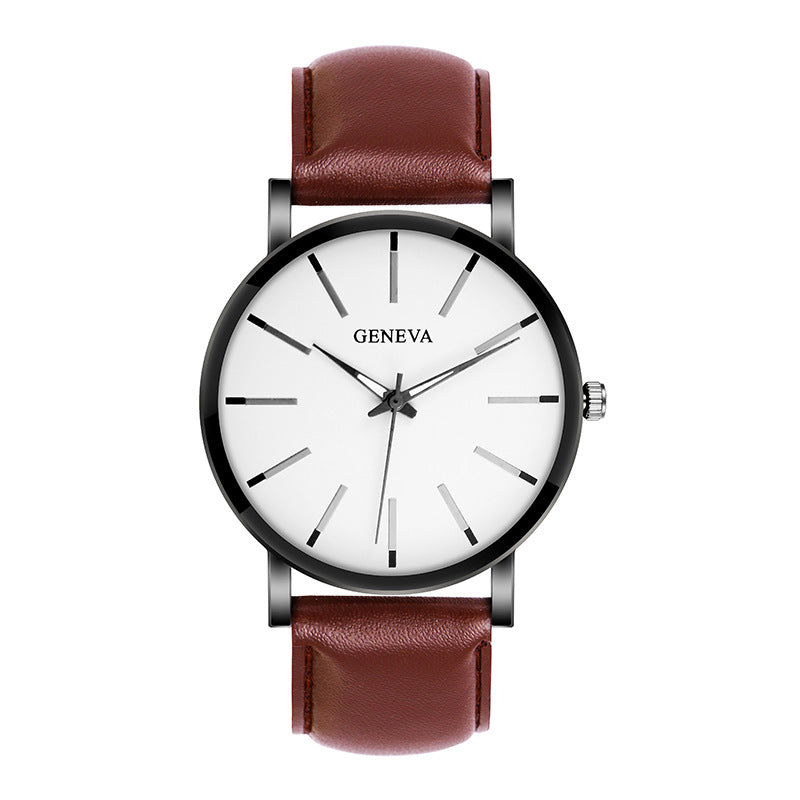 Men's Fashion Simple Belt Quartz Watch