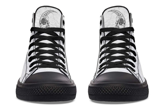 Printed Couple High-top Canvas Shoes