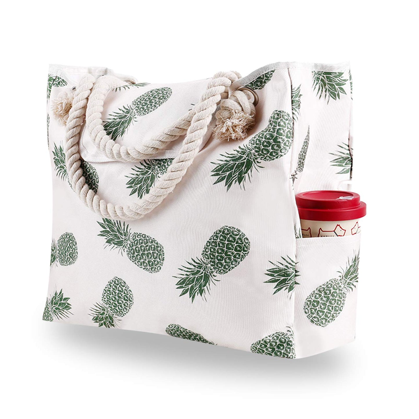 Large Capacity Crossbody Fashion Print Women's Canvas Beach Bag