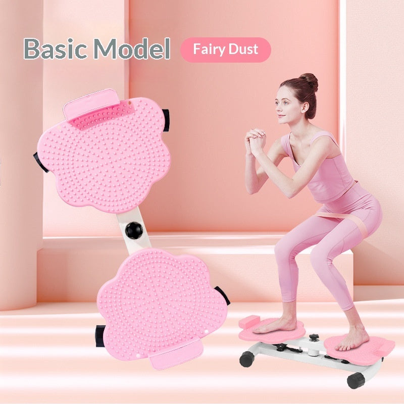 Portable, Solid-color Dual-pedal Spinning Fitness Equipment For Home Use
