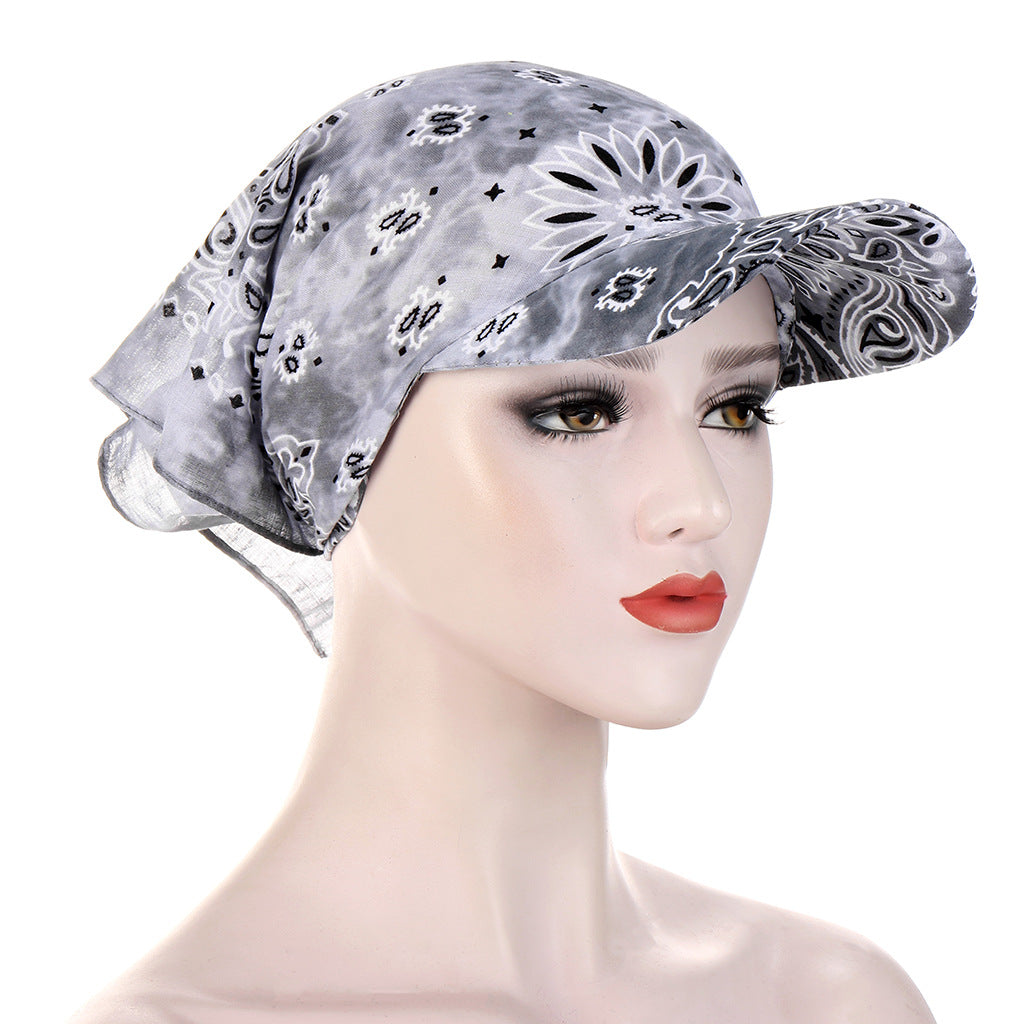 European And American Classic Multi-color Cashew Tie-dye Turban Hat