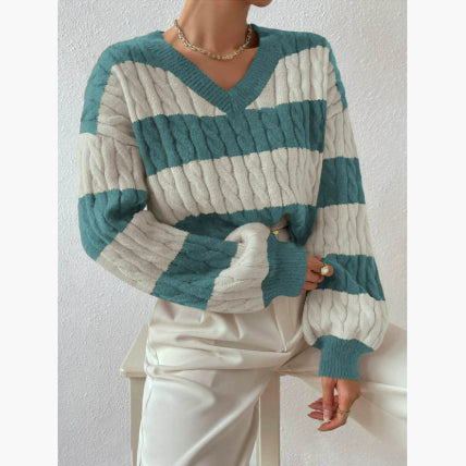 Women's Knitted Sweater Lazy Loose All-matching Top
