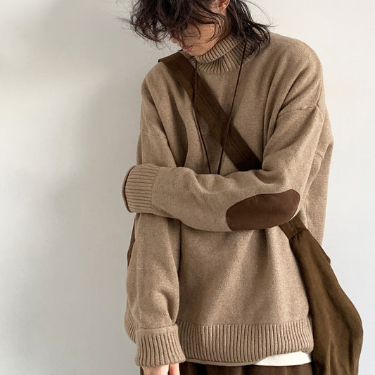 Men's And Women's Loose Fitting Basic Knitted Top
