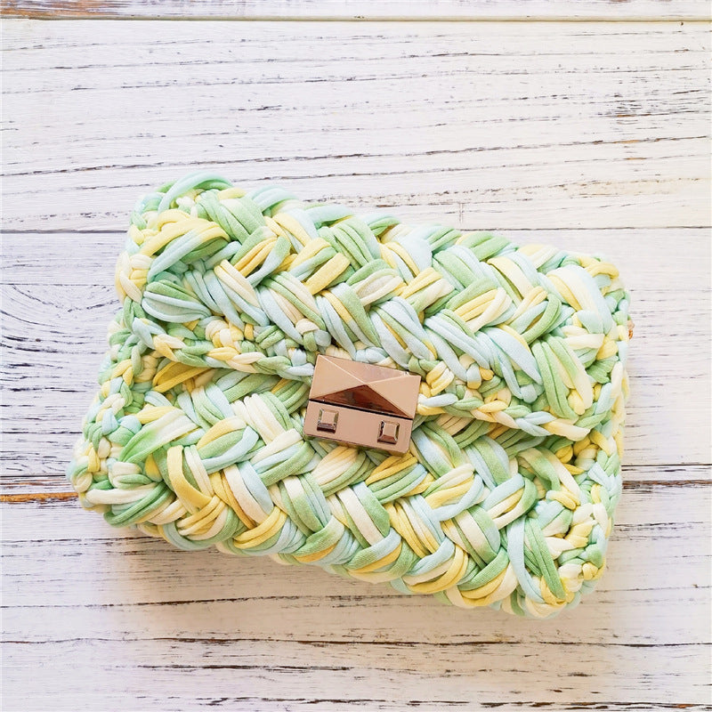 Håndlavet Crossbody Hæklet Taske Lille Parfume Strikketaske