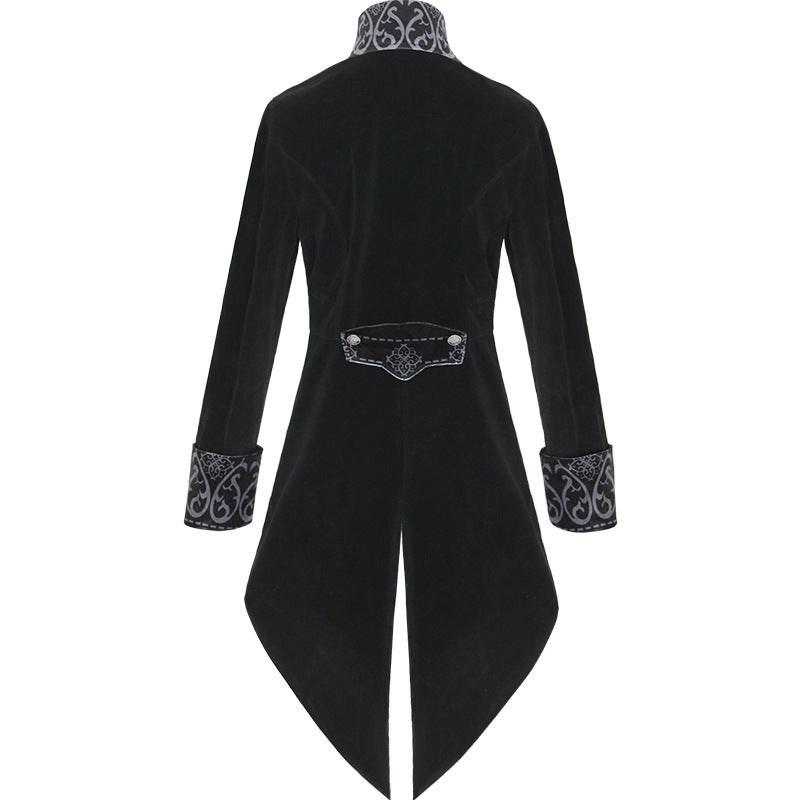 European And American New Style Wan Christmas Tuxedo Retro Clothing Mid-length