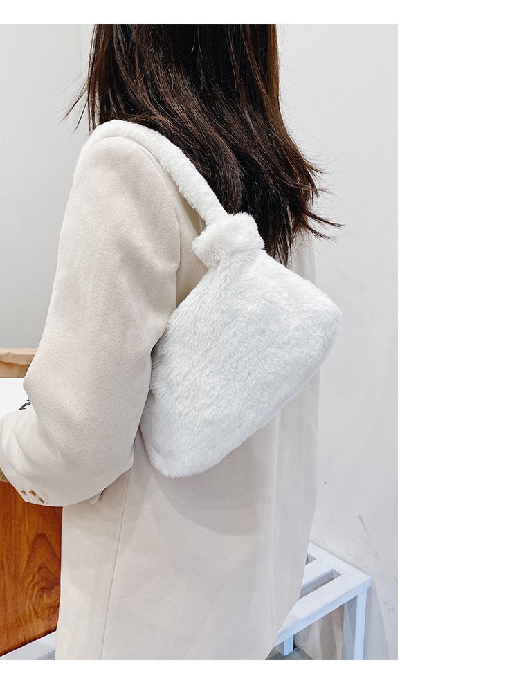 Temperament Plush Underarms One-shoulder Fashion Handbag