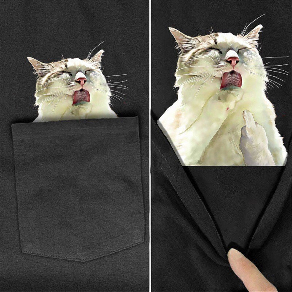 Animal Cotton T-shirt Short Sleeve Shirt