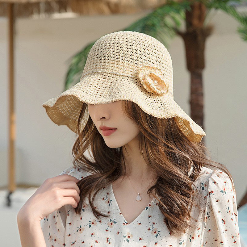 Female Spring And Summer Japanese Face Cover Sun-proof Sun-shade Fisherman Hat