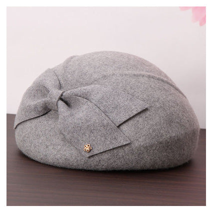 Woolen Beret British Retro Casual Woolen Hat