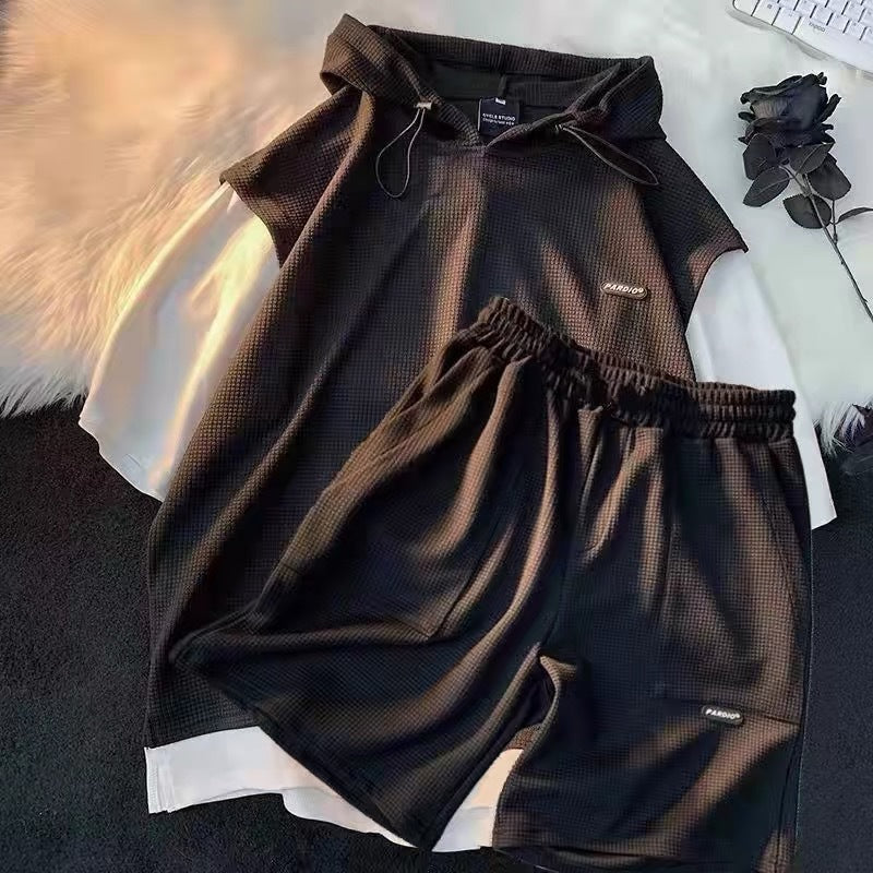 T-shirt And Shorts Two-piece Set Loose Casual