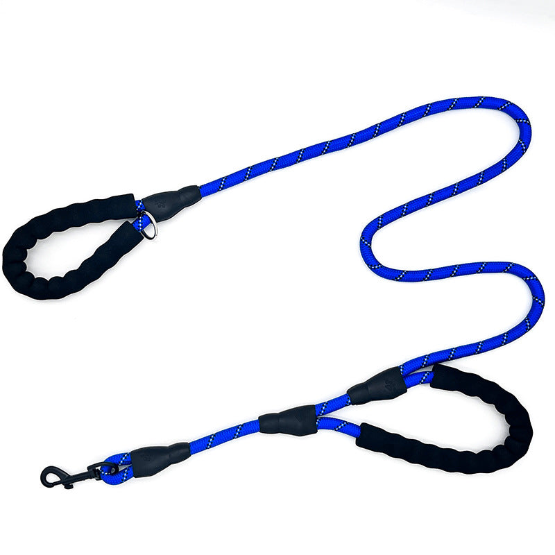 Pet Dog Double Handle Large Traction Reflective