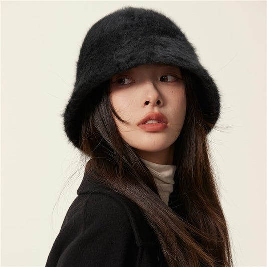 Women's Plush Knitting Fisherman's Hat