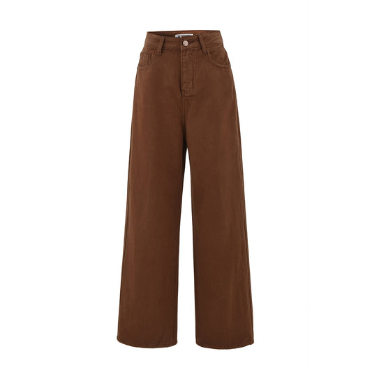 High Waist Wide Leg Leisure Straight Mopping Pants
