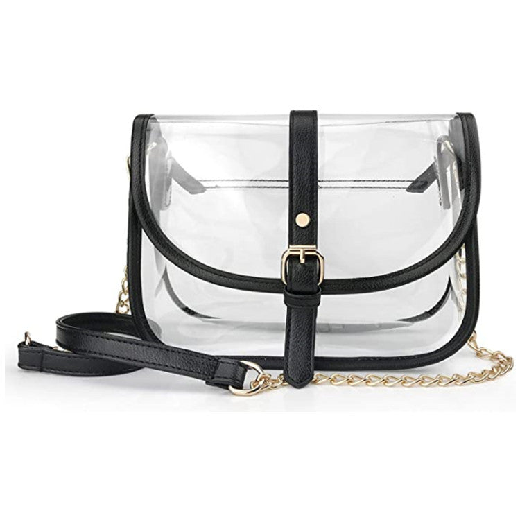 Transparent Ladies Chain One Shoulder Hand Wallet