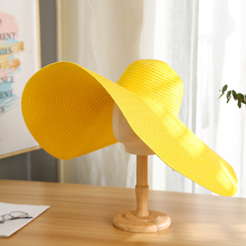 Women's Casual Large Brim Light Board Sunshade Hat