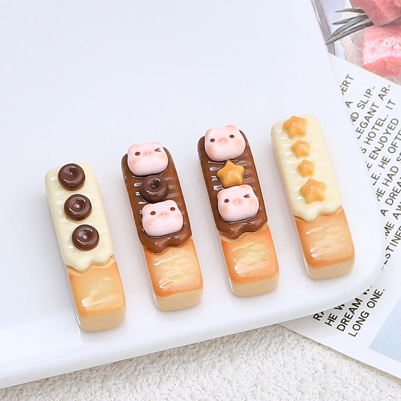 Resin Accessories Cartoon Diy Cream Glue Barrettes Hole Shoes Buckle Jewelry