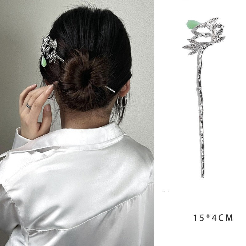 Moonstone Ancient Style Simple Female Fringed Hairpin