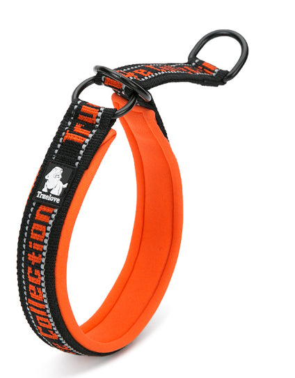 Truelove Pet Dog Collar Traction Diving Fabric Adjustable Reflective Soft Foreign Trade Cross-border Amazon