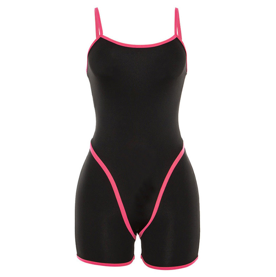Women's Sling Yoga Fitness Breathable Body Shorts