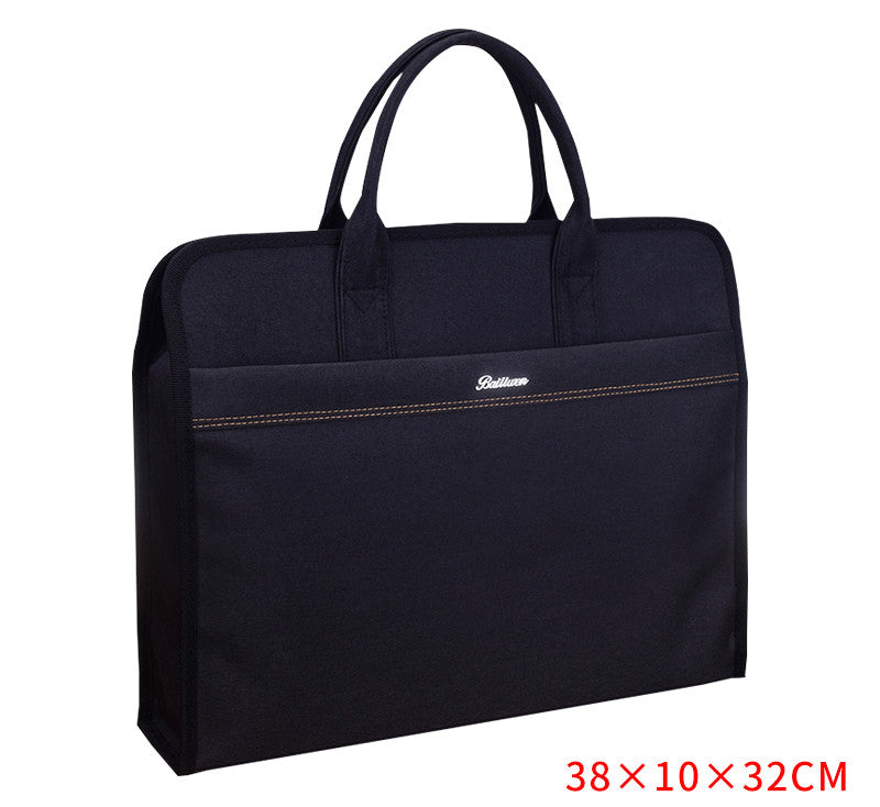 File Bag Large Capacity Waterproof Briefcase Canvas