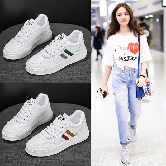 Thick-soled Heightened Casual Sneakers For Summer