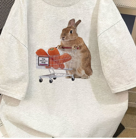 Womens Slimming Printed Three-Quarter Sleeve Top