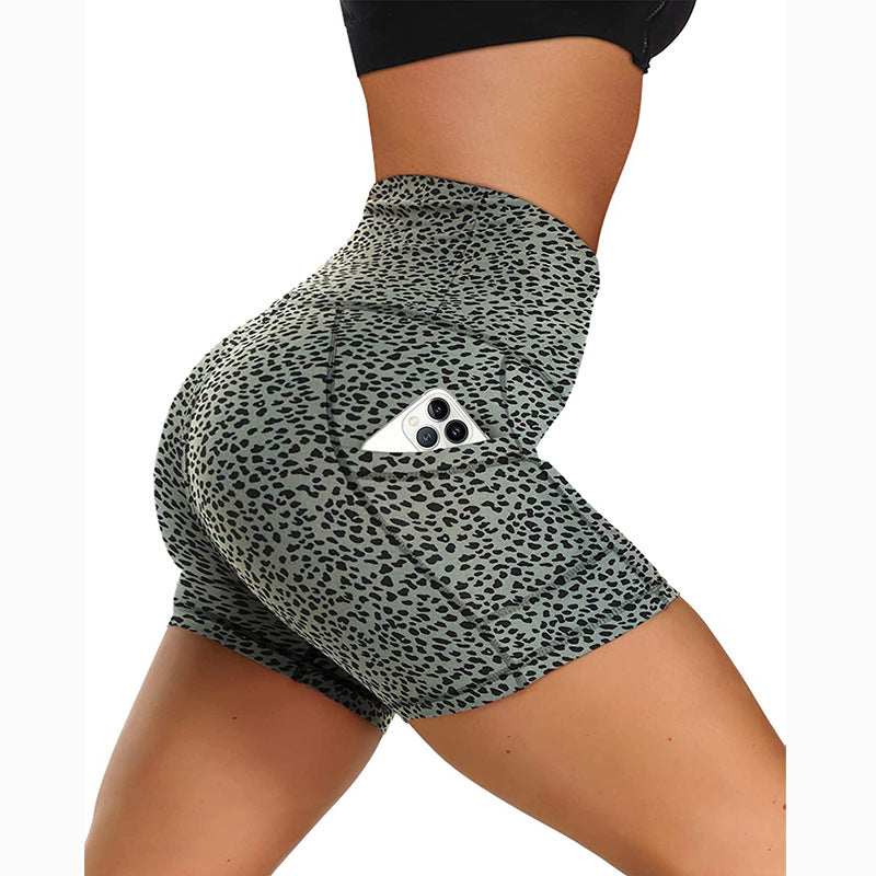 Hip Raise Slim Fit Running Sports Tight Stretch Shorts