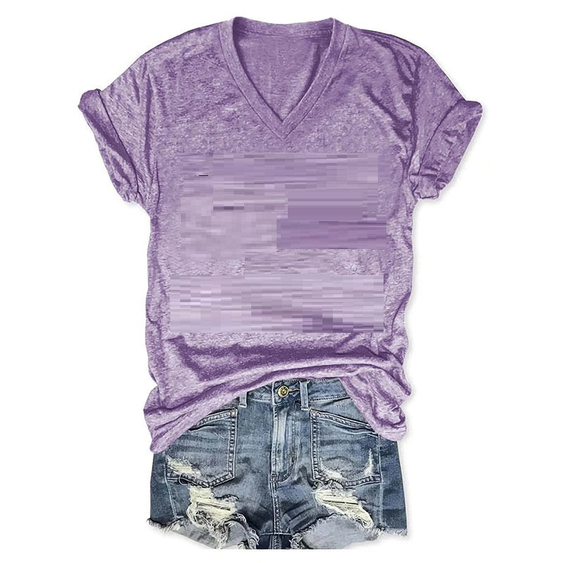 European And American Spring And Summer New Printed T-shirt Women's Top