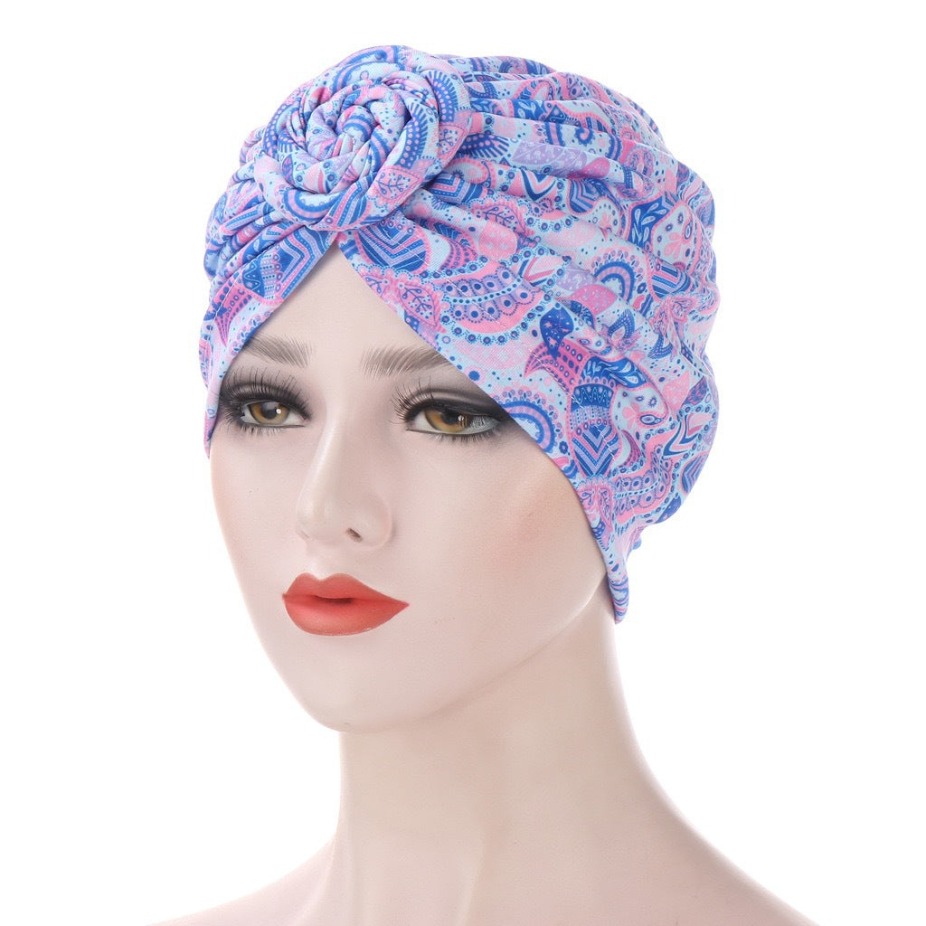 Snail Spiral Bandana Multicolor Small Hat