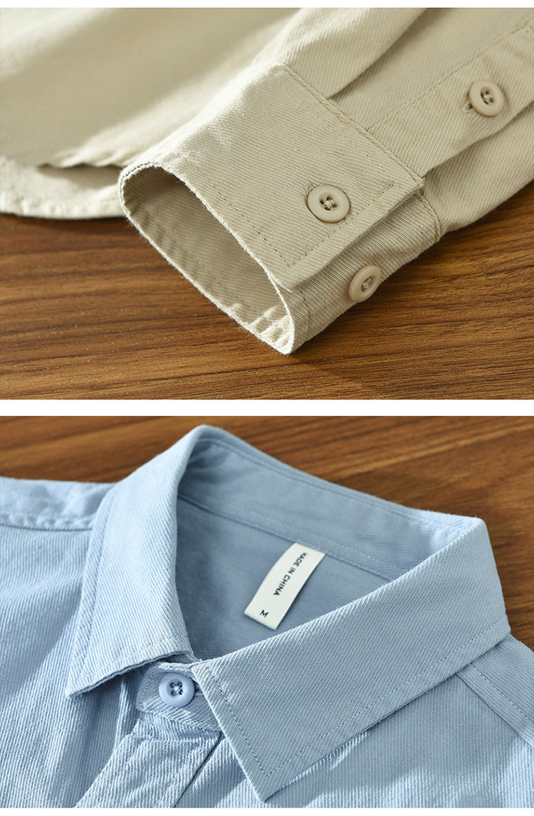 Long Sleeve Cotton Shirt Loose Casual