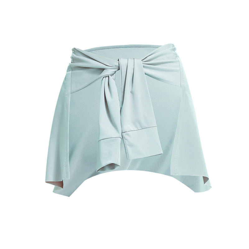 Sports Fitness One-piece Skirt Thigh-length Lace Skirt