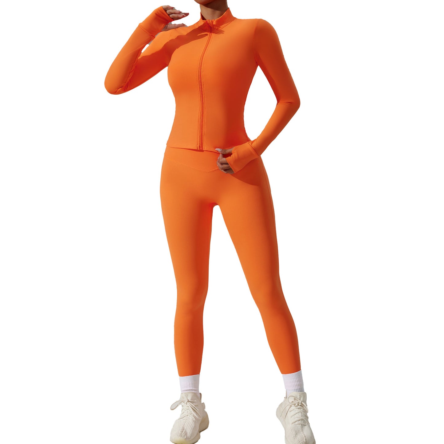 Cardigan Running Sports Quick-drying Workout Clothes Three-piece Suit