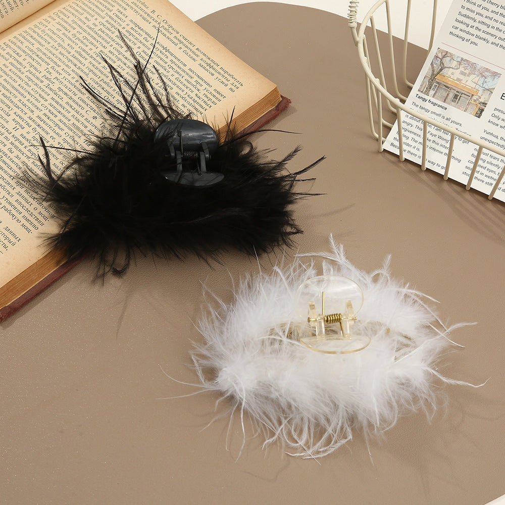 Ostrich Feather Grip Women's Microfiber Retro