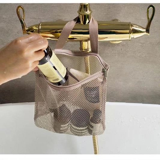 Hollow Portable Zippered Storage Bag Drain