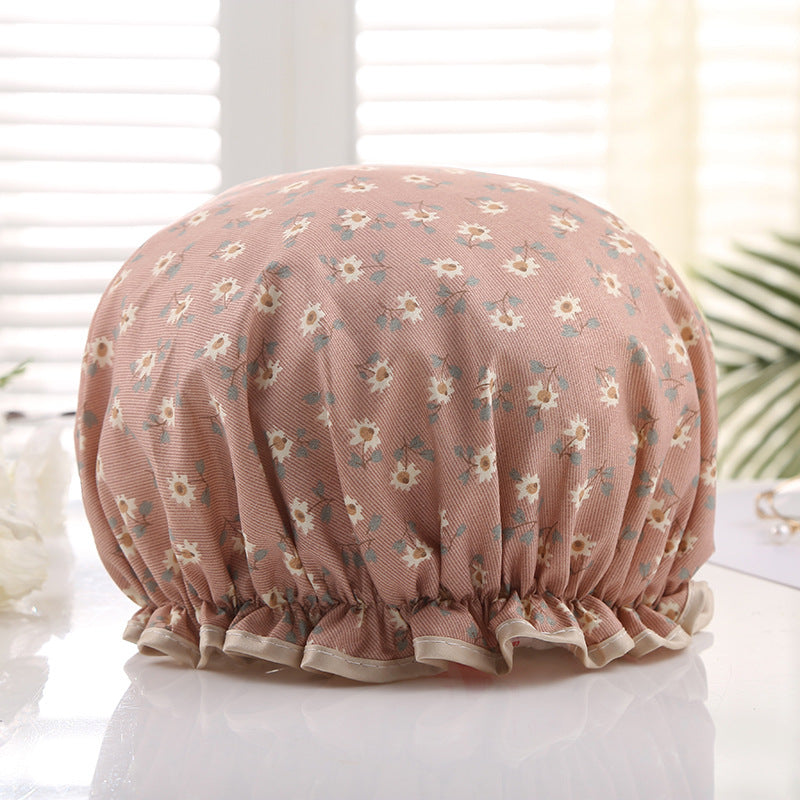Double-layer Waterproof Shower Cap Disposable Hair