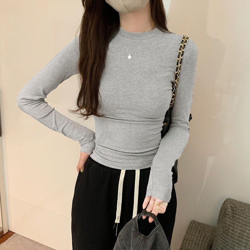 Womens Slim-fit Long-sleeve T-shirt Top