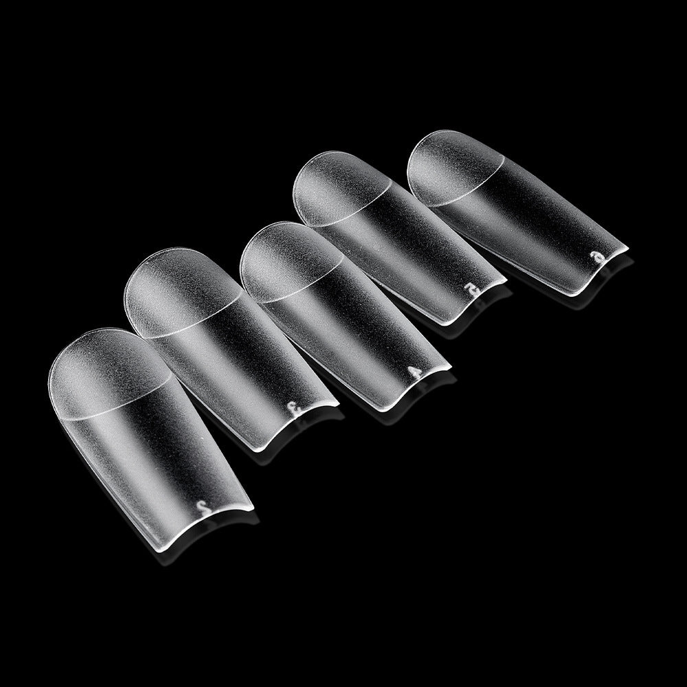 High Quality Transparent Seamless Square Long Ballet Frosted Fake Nails