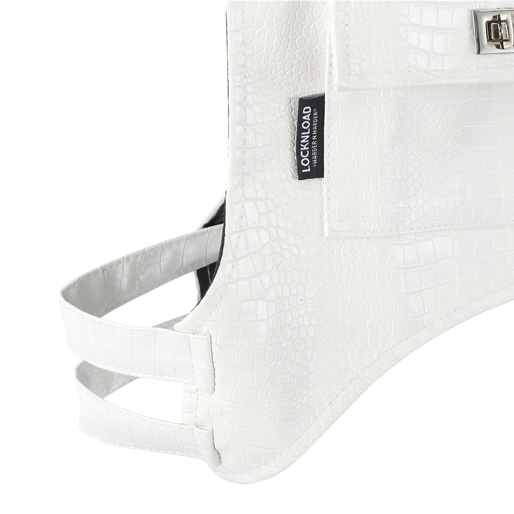 PU Leather Half Body Vest Man