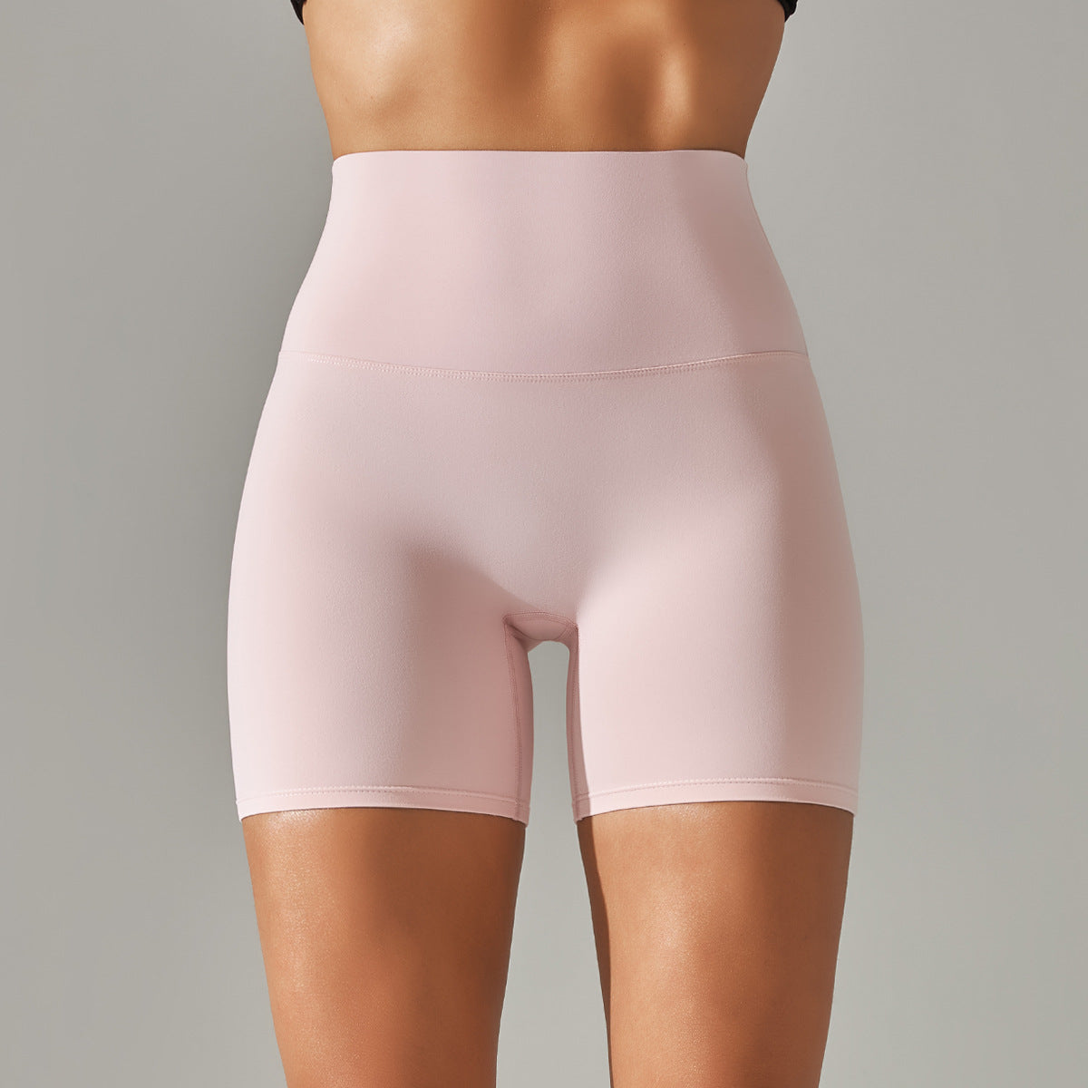 High Waist Peach Hip Tight Belly Trimming Sports Short Shorts