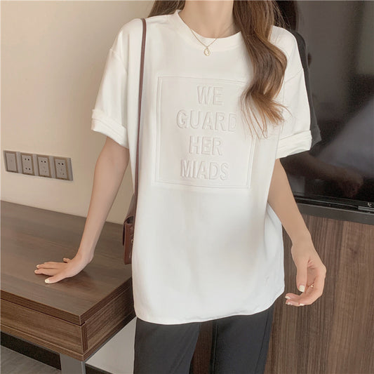 Loose All Match Bottoming Shirt Women's One-piece Top