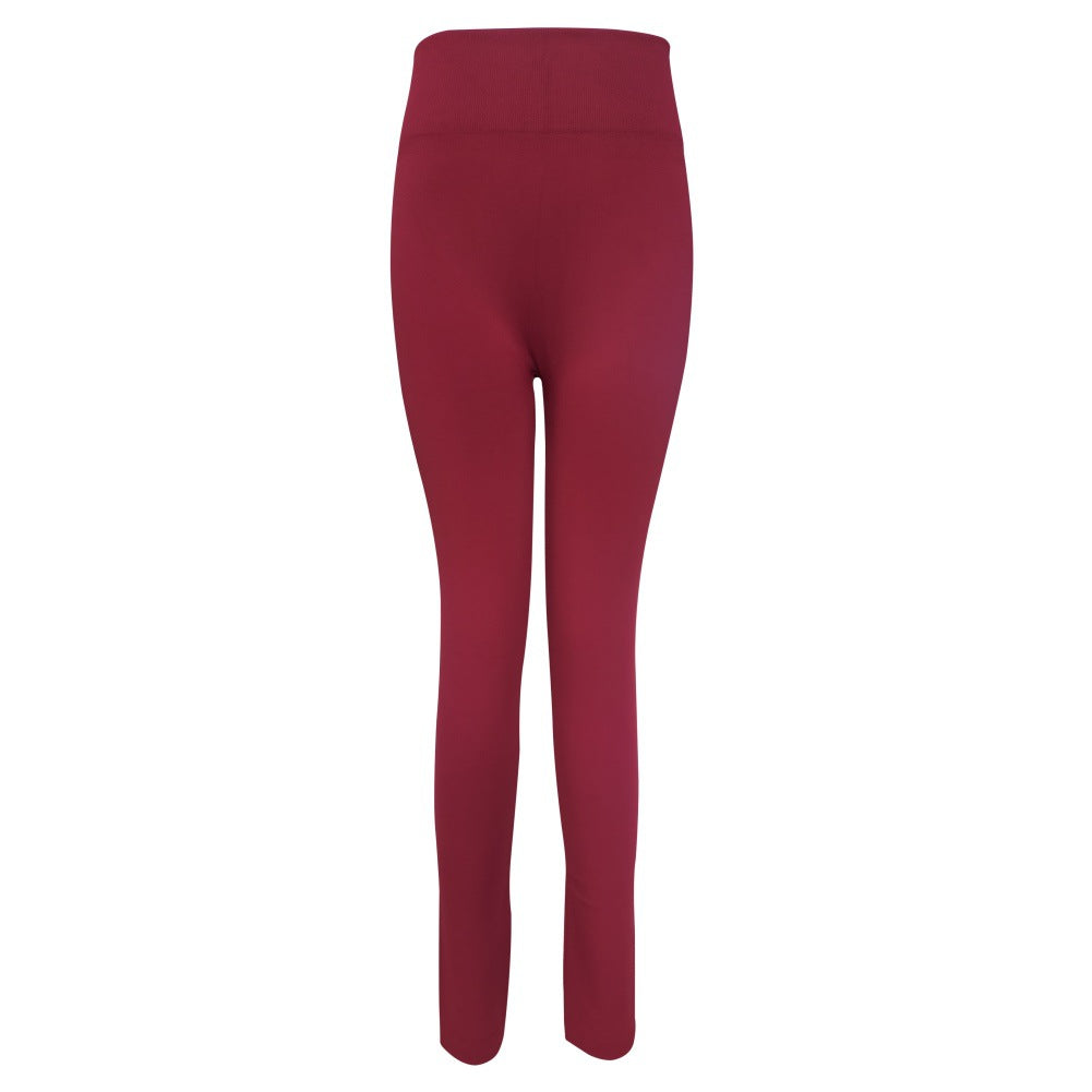 Superstræk Sømløse Strikkede Børstede Leggings