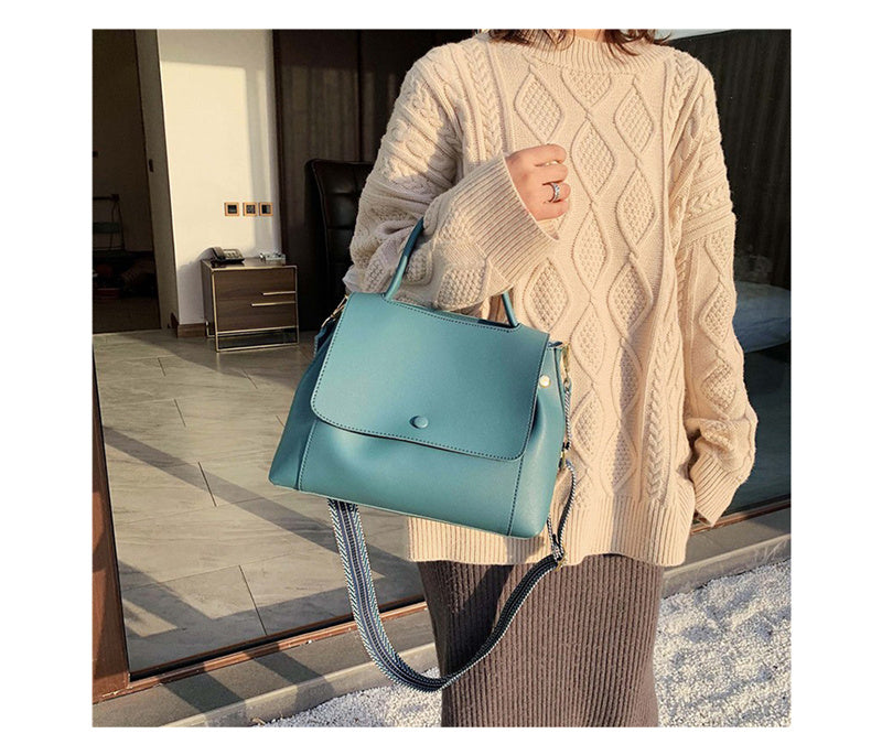 Large-capacity Bag Tide Simple Foreign Trade Texture Messenger Bag Western Fashion One-Shoulder Atmospheric Handbag